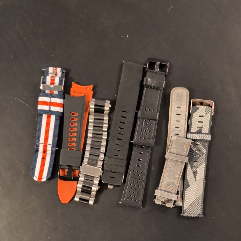 Stylish Men's Watch Strap Set - Multicolor 22mm Interchangeable Straps